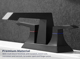 2-Handle Heavy Duty Bathroom with Drain and Supply Kits, Modern Style Lavatory Deck Mounted 90980804