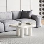 ZUN 39.4" Cloud Coffee Table, Cute Cream Coffee Table with 4 Solid Legs, Modern Carton Center Table for W2853P228927