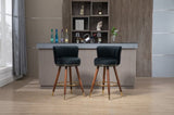 ZUN COOLMORE Counter Height Bar Stools Set 2 for Kitchen Counter Solid Wood Legs with a fixed height W153968289