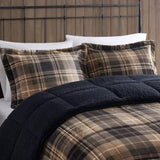 Full/Queen Plush to Sherpa Down Alternative Comforter Set B035100505