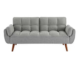 New Design Linen Sofa Furniture Adjustable Backrest Easily Assembled Recliners-GRAY 38632181