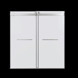 68-72 inches *76 inches Frameless Double Sliding Soft-Close Shower Door, 3/8 inches Thick W1552P174981