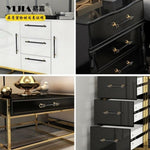 ZUN T Bar Drawer Knobs Closet Pulls Kitchen Cabinet Door Handles Black Gold 08176915