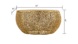 T3502-32 Round Coffee Table in Gold B009140726