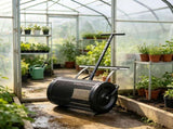 24" Wide Compost & Peat Moss Spreader, Height Adjustable 24.4"-26.4", Durable Lightweight Lawn & 09660392