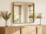 Anti-Fog Bathroom Wall Mirror 30" x 36" Shatterproof Vanity Mirror with Rectangular Metal Frame, 77989188