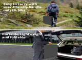6 ft Rectangular Black Plastic Folding 41651635