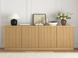 Buffet Cabinet with Storage, 62.60" Sideboard Cabinet with 4 Doors & Shelves, Wooden Kitchen Coffee W409P327404