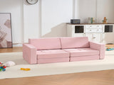 14 PCS Modular Kids Play Couch, Child Sectional Sofa, Versatile Toddler Soft Building Blocks Sofa W3523P450225