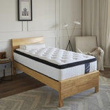 ZUN （Twin）12 inch sponge bamboo fiber fabric high-quality mattress,Individual Pocket Spring+ 50485717