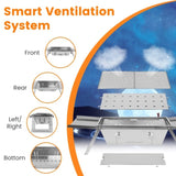 Foldable Charcoal BBQ Grill Stainless Steel Grill Net Easy Setup Portable Tabletop Barbecue Grill 27231662