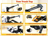 2-Piece Kids Construction Vehicle Toy Set, Scania Licensed Tow Truck & Excavator, Friction Drive, 64288257