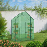 Mini Walk-in Greenhouse with PE Cover, 4-Shelf Indoor Outdoor Plant Gardening Green House for Garden 50711316