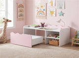 Kids Toy Storage Organizer with Movable Drawer & Anti-Tipping Kit for Playroom Nursery - Pink 70922205