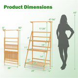 2-in-1 Plant Stand 3 Tier Bamboo Hanging Plant Stand 39669885