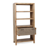 36x15x72" Shelf With Drawer,Natural W2078P179283