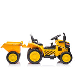 ZUN 12V Kids Ride On Electric Tractor Black Knight,Kids Ride On Toy.2WD,Non-skid tires, steering wheel, W1396P172856