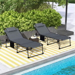 ZUN Folding Lounge Chairs / beach chair （Prohibited by WalMart） 35652287