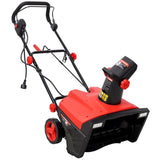 20inch Corded Electric Snow Thrower with LED,120V/60HZ,15 Amp Motor,30FT Throwing Distance W465P311044