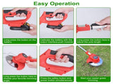 Powerful 8000 rpm telescopic weed trimmer/barbedless lawn mower/brush trimmer with 37 to 50.4 14369471