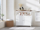 Modern Storage Cabinet with Double Doors, Free-Standing Bathroom Cabinet with Adjustable Shelf and 36406747