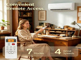 115V Inverter Mini Split AC Unit, Cools 750 Sq.Ft, All-Inclusive Complete Installation Kit 63832459