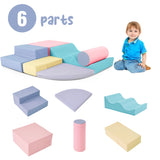 Soft Climb and Crawl Foam Playset 6 in 1, Soft Play Equipment Climb and Crawl Playground for TX307728AAH