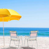 Folding Beach, Lightweight Beach with High Back, Portable Foldable Camping Lawn 40450894
