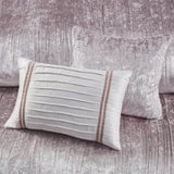 5 Piece Crinkle Velvet Comforter Set Blush King/Cal King B035P148352