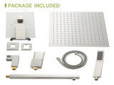 Shower System with Waterfall Tub Spout,12 Inch Wall Mounted Square Shower System with Rough-in W124381915