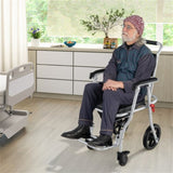 4-in-1 Commode Wheelchair Bedside/Shower/Raised Toilet Seat, 10" Wheels, Foldable, 02069961