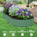 ZUN Garden Bed、 Galvanized Planter 43618697