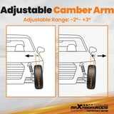 Front Upper A-Arms Rear Camber Kit for 92-95 Honda Civic 94-01 Acura Integra 45725264