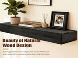 48" Rustic Wood Fireplace Mantel,Wall-Mounted & Floating Shelf for Home Decor 39920446