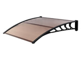 100 x 96cm Household Application Door & Window Rain Cover Eaves Brown Board & 48053993