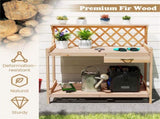 24" Ergonomic Height Gardening Table, 176 LBS Tabletop Capacity Plant Display Stand 88934447