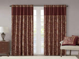 Jacquard Curtain Panel Pair B03598093