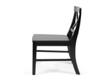 Roshan Farmhouse Acacia Wood Dining Chairs, Black 62888.00BLK