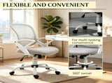 Gray Mid-Back Mesh Office Chair for Long Hours Working, Swivel Computer Chair, Rocking Function, 69111167