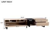 Modern TV Stand for 80'' TV Double Storage Space, Media Console Table, Entertainment Center WF303474AAP