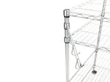 US 4Tier Kitchen Bakers Rack Microwave Oven Stand Storage Cart Workstation Shelf 15516534