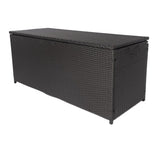 ZUN Outdoor Storage Box, 113 Gallon Wicker Patio Deck Boxes with Lid, Outdoor Cushion Storage Container W32965341