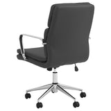 ZUN Black Height Adjustable Rolling Office Chair B062P153791