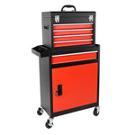 ZUN Tool Chest, 5-Drawer Rolling Tool Storage Cabinet with Detachable Top Tool Box, Liner, Universal W1239P176621