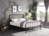 Classic King Platform Bed Dark Bronze Finish Metal Frame Bedroom Furniture 1pc B011P263749