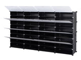 8-Tier Portable 64 Pair Shoe Rack Organizer 32 Grids Tower Shelf Storage Cabinet Stand Expandable 65115046