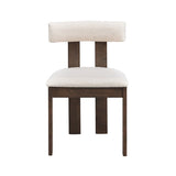 Wooden Dining Chairs Set of 2, Modern Boucle Upholstered Side Chairs,Mid Century Modern W2582P188305