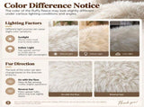 25.59"W x 33.66"D x 29.53"H Indoor Plush Rocking Chair, Soft Fluffy Lounge Rocker with White Metal 44896069