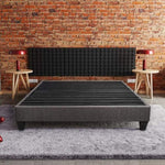 ZUN Modern Bedroom Furniture 14 in. Platform Mattress Foundation, Twin XL Size Upholstered Bed Base, B011P206782