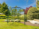 207*207*270cm Courtyard Wrought Iron Gazebo Iron Arch Black 84837091